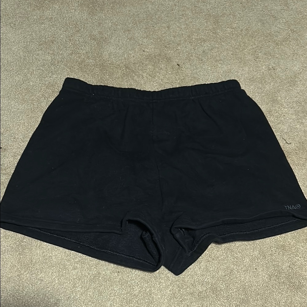 Aritzia TNA Black Sweat Shorts